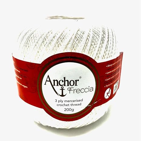 Hälegarn Anchor Freccia 200g Stärke20 Farbe: 7901 weis