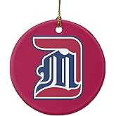 GRAPHICS & MORE University of Detroit Mercy Primary Logo Porcelain Holiday Christmas Tree Ornament - 2.8" (7.1 cm)