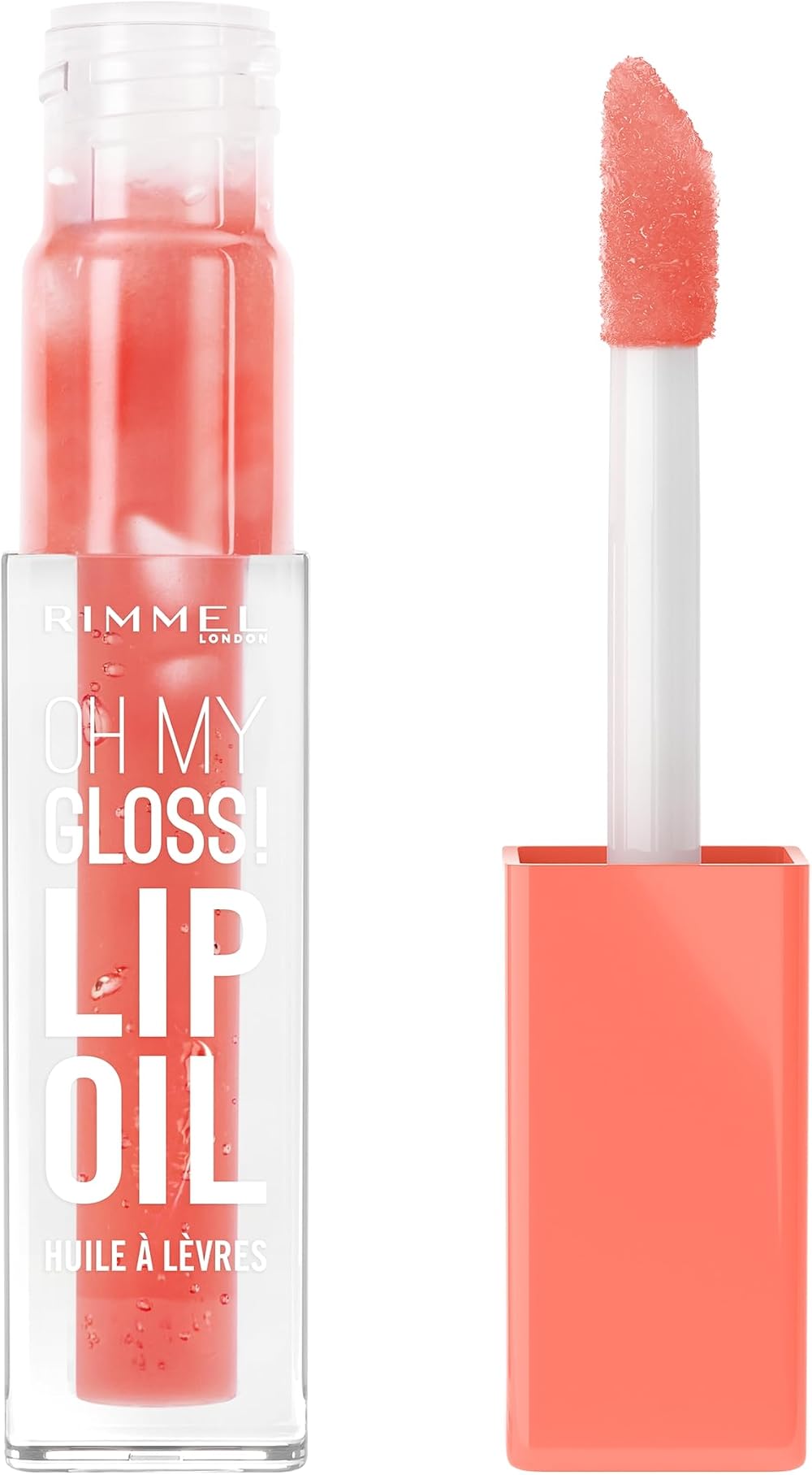 Rimmel Oh My Gloss Lip Oil 002 Peachy Coral Hydrates Non-Sticky Vegan Cruelty