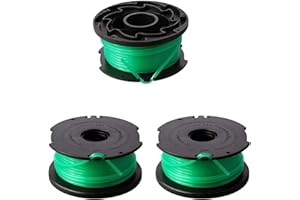 THTEN SF-080 String Trimmer Spool Line Compatible with Black and Decker SF-080-BKP 20ft 0.080" GH3000 LST540 GH3000R LST540B Weed Eater Auto Feed Single Line with 90583594 Cap Covers Parts