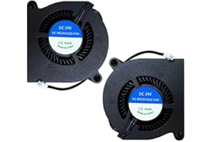 HzdaDeve 2PK Kobra S1 Hotend Fan 5020 Dual Ball Bearing Blower 50x50x20mm DC 24V Axial Cooling Extruder Hotend Heat Sink Fan for Anycubic Kobra S1 Combo 3D Printer Accessories