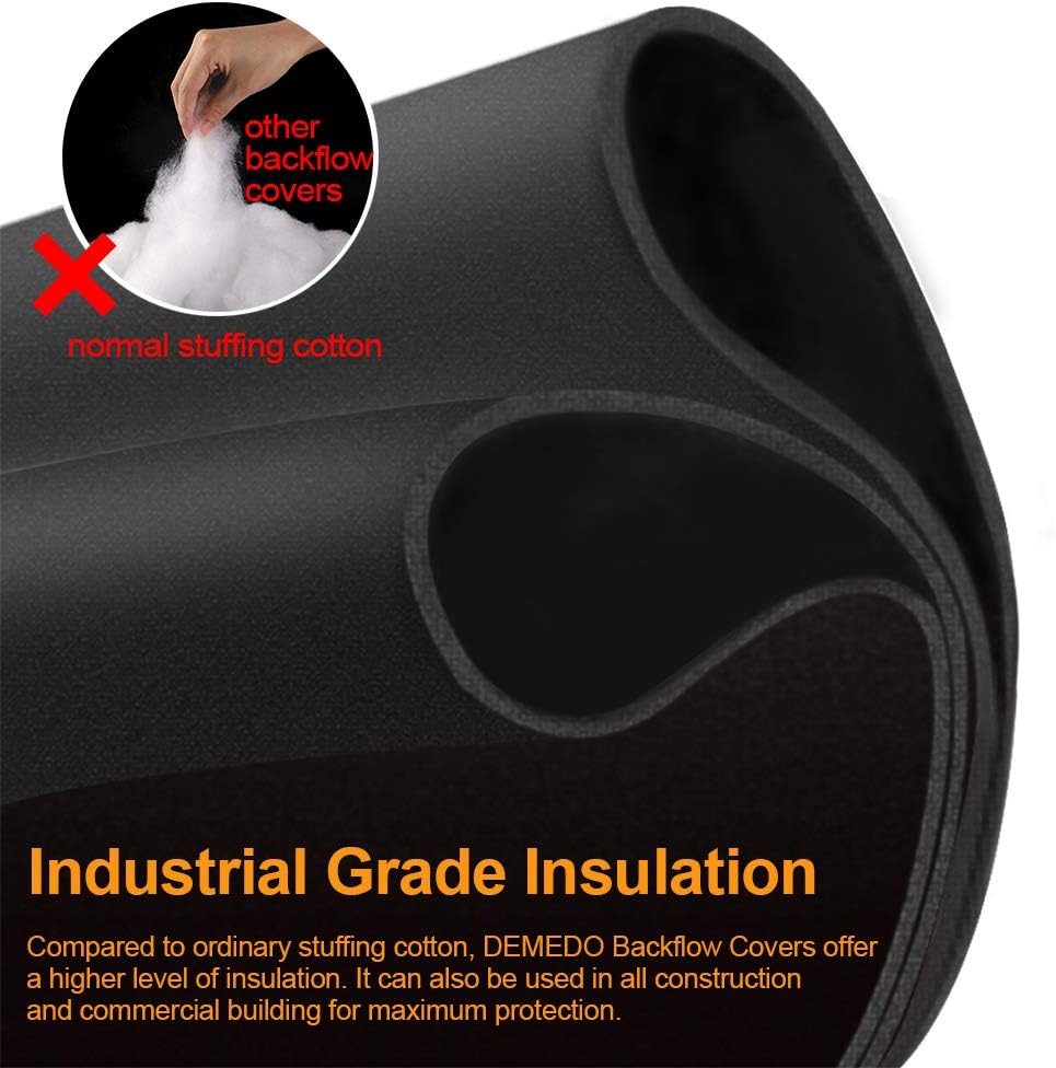 Backflow Preventers Protection, 16”W x 20”H Backflow Winter Cover, Insulated Cover Pouch for Irrigation Backflow Valve, Sprinkler Valves in Snow or Sun Exposure, Winterizing Backflow Preventers – Sand - - 