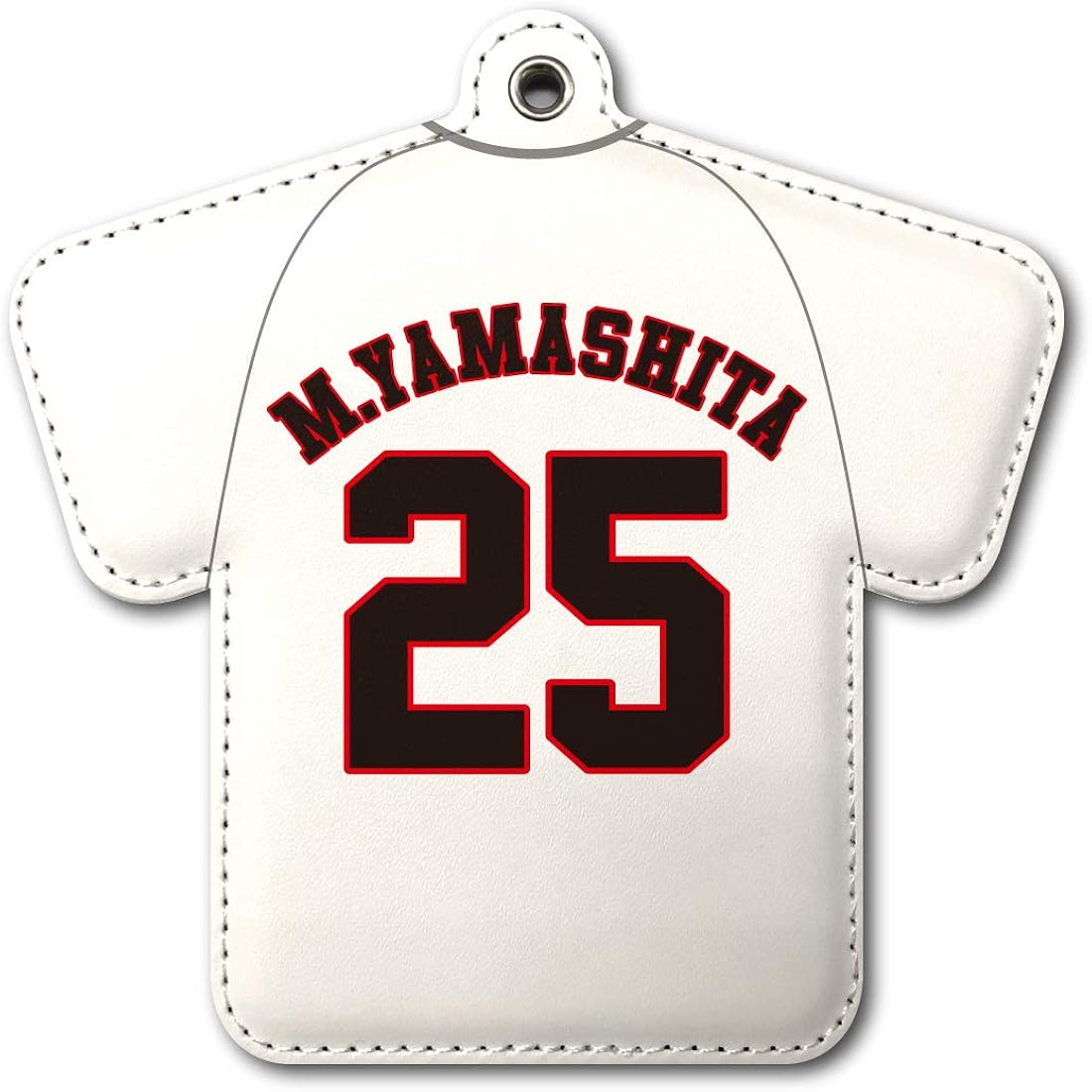 Amazon パスケース 野球 背番号 名入れ 背面 ユニフォーム型 オーダーメイド 定期入れ 伸縮リール付 オリジナル 定期入れ