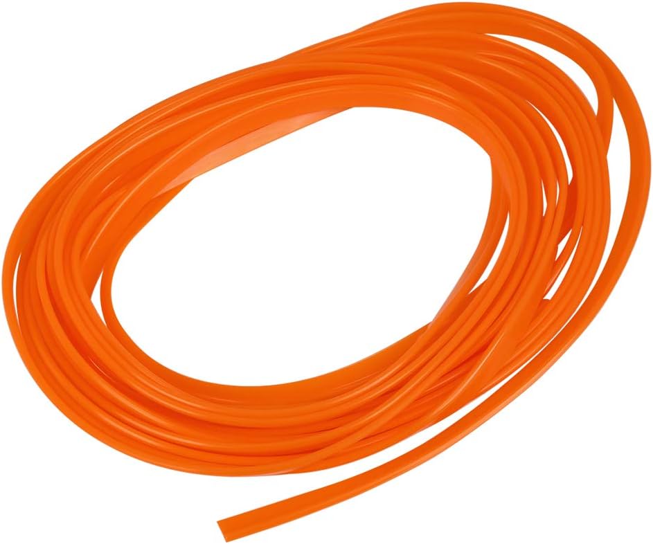 X AUTOHAUX Car Orange Trim Strip Line Door Edge Seal Protector 5m 16.4ft, 24X17X2 - Image 5