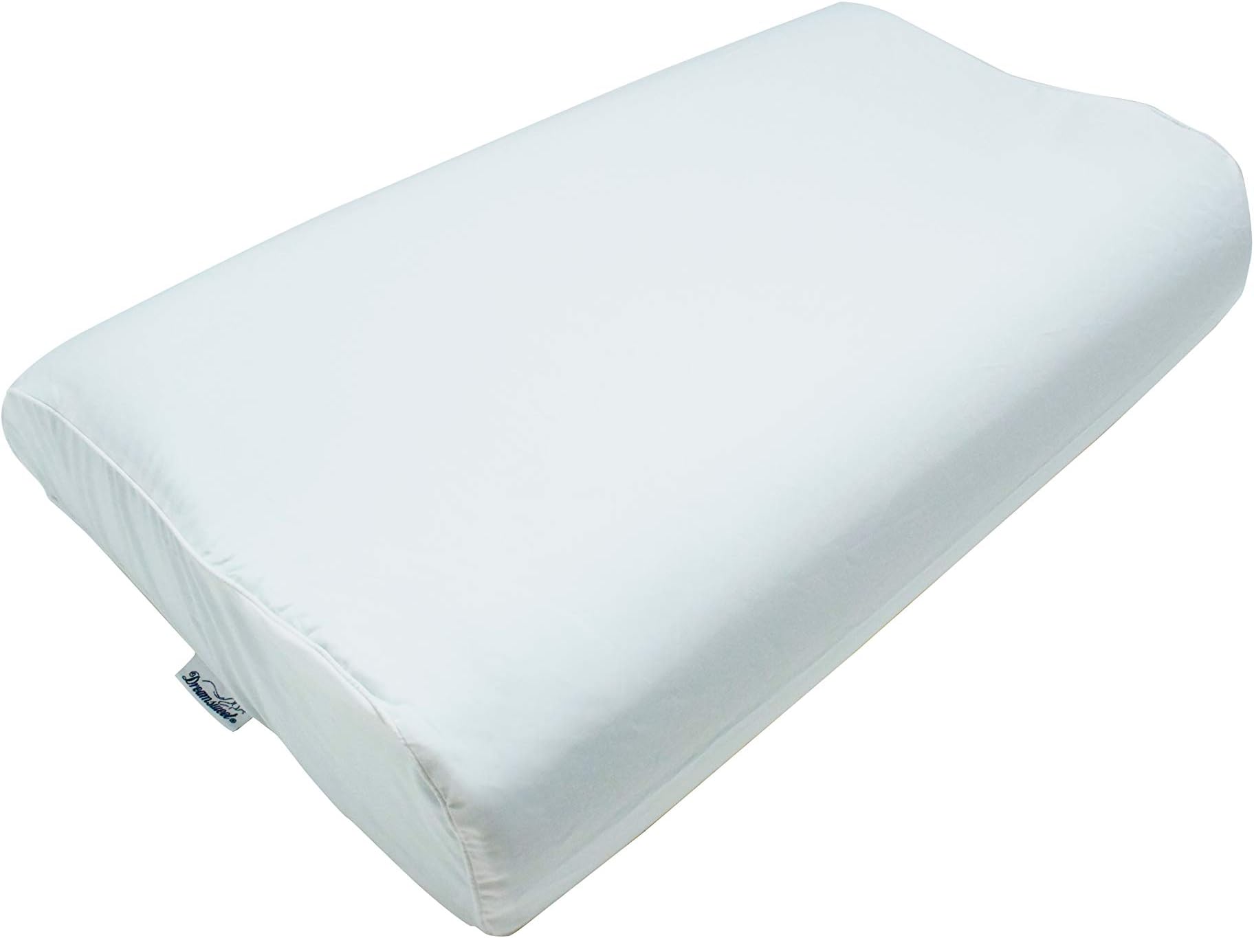 Dreamsweet Youth/Small Size Memory Foam Contour Pillow for Cervical Neck Comfort, Regular Firmness