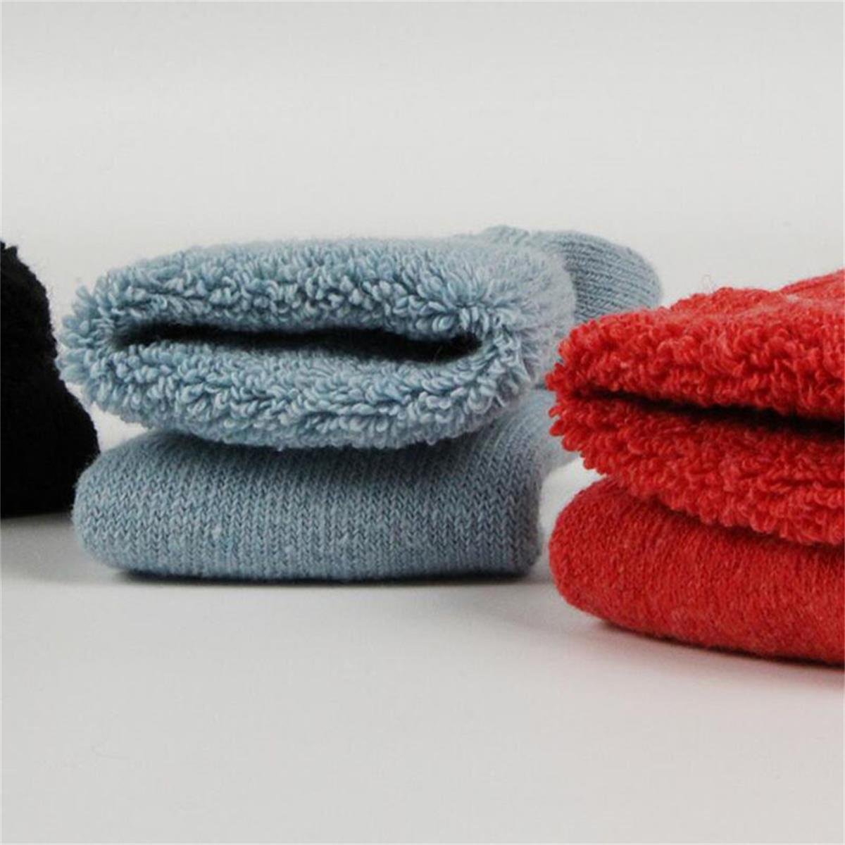 LONGQI - Chaussettes - Femme Bleu Bleu