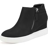 DREAM PAIRS Women&rsquo;s Platform Wedge Sneakers Ankle Booties