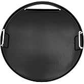 Heavy cast iron Cooking Griddle Plate for Weber 22" Kettle, One-Touch, Master Touch, Bar-B-Kettle, Performer Charcoal Grill for Recteq Pellet Grill RT-B380 Bullseye, Fire Pit Camping