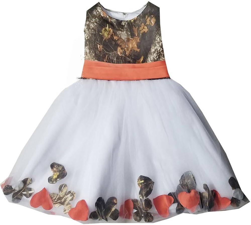 camouflage flower girl dresses