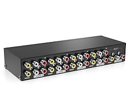 MT-ViKI 8 Way AV RCA Switch, 8 in 1 Out Composite