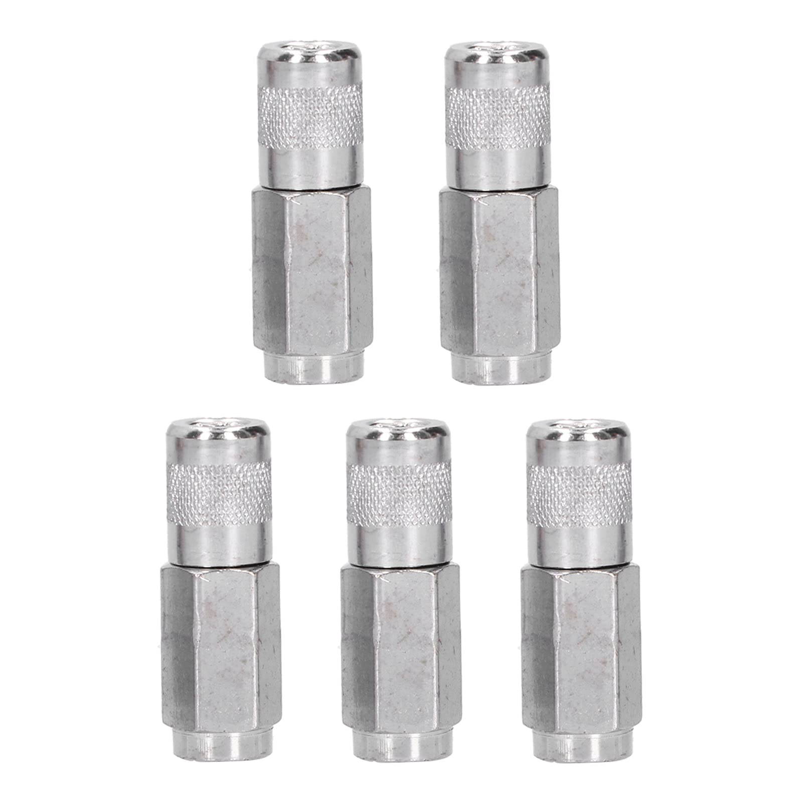 Grease Gun Coupler, 1/8in Alloy Flat Nozzle Grease Coupler, Self Locking Grease Coupler for Mechanical Processing, Equipment Maintenance