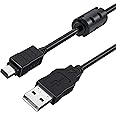 Camulti 150cm Black 12Pin USB Data Transfer and Charging Cable for Olympus Tough TG 630 830 860 870 TG-2, SZ-10 SZ-11 SZ-14 C-170 C-180 C-480 C-500, Stylus 5010 Pen-E Series