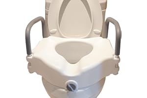 Bios Thermor Raised Toilet seat with Handles (4.5"/ 11.5 Cm) 1 count