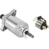 EvTok Starter Motor with Relay | Fit for Honda Rancher 420 TRX420, Foreman 500 TRX500, Pioneer 500 SXS500M, Replace 31200-HP5-601 31200-HRO-F01 31200-HR6-B01