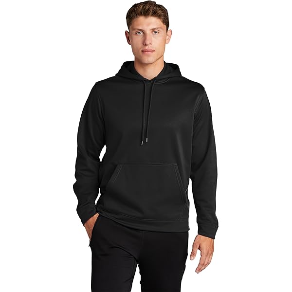 SPORT-TEK Unisex Repeat Half Zip Long Sleeve Hooded Jacket