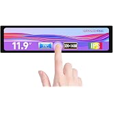Waveshare 11.9inch Capacitive Touch Screen LCD Compatible with Raspberry Pi 5/4B/3B+/3A+/2B/B+/A+/Zero/Zero W/WH/Zero 2W CM3+/4 320&times;1480 Resolution HDMI IPS Supports Jetson Nano/Windows