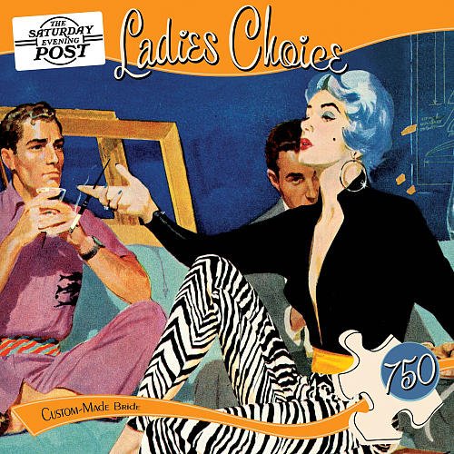 Custom Made Bride Puzzle in a Hat Box: 750 pc by Masterpieces Puzzles