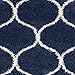 SAFAVIEH Hudson Shag Collection Accent Rug - 3' x 5', Navy & Ivory, Trellis Design, Non-Shedding & Easy Care, 2-inch Thick Ideal for High Traffic Areas in Entryway, Living Room, Bedroom (SGH280C)