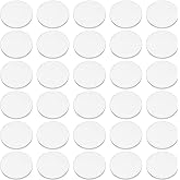 FINGERINSPIRE 100 Pcs Clear Circles Acrylic Sheet 1 inch Circular Miniature Bases Blanks Acrylic Disc Mini Flat Round Acrylic Base for Miniatures Wargame Halloween Christmas Craft Keychain