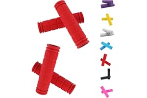 Helonge Bike Handlebar Grips, Non-Slip Rubber Bicycle Handle Bar Wraps for Kids Bikes(7 Colors)