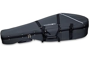 Crossrock Lightweight Cello Case for 4/4 Full Size Cello with Dense Foam in Grey (CRP200CEFGY)