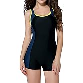beautyin Swimsuit Women Boyleg One Piece Water Aerobic Competitive Bathing Suit