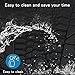 Winunite Front and Rear Floor Mats Compatible with Jeep Wrangler JK JKU 4 Door Unlimited 2014 2015 2016 2017 2018 All Weather Guard TPE Black Slush Floor Liner Set