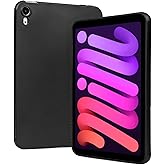Black Frosted Case for iPad Mini 6th Generation 8.3 inch 2021, Supports 2nd Gen Apple Pencil Charging, Soft Slim Lightweight 
