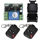 Sonew Wireless Remote Control Switch Relay Learn Code Switch Module with 2 Transmitters and 1 Receiver