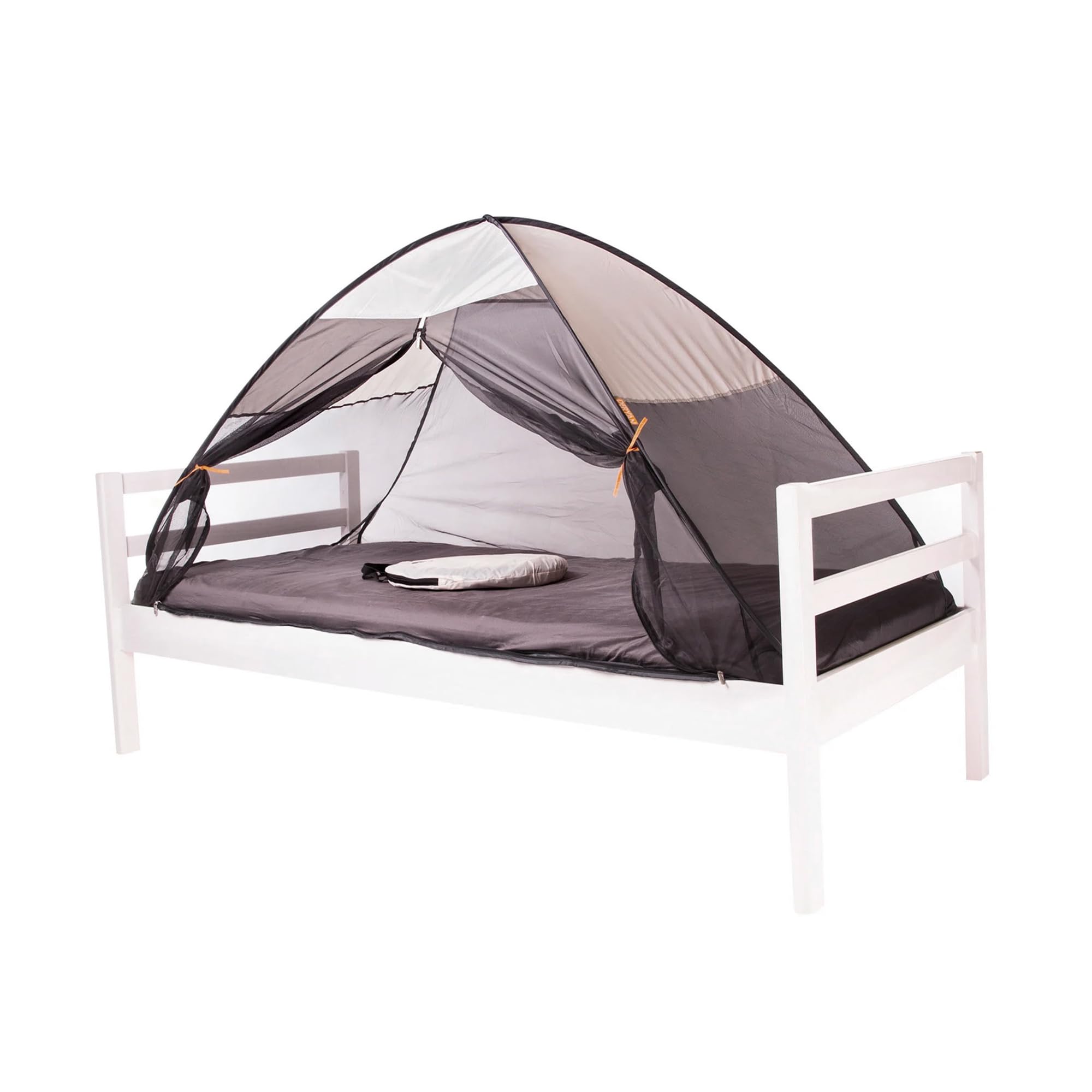 Deryan, Bedtent 200x90cm System 1mm Mosquito Net Protects Your Sleeping Child Against Insects Including Carrying Bag, Cream (Pop-up)