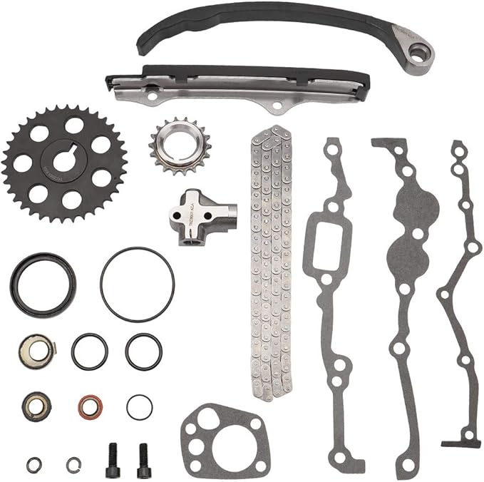 MAYASAF Engine Timing Chain Kit for Nissan KA24E 2.4L L4 Engine
