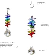 H&D Rainbow Sun Catcher Crystal Ball Prism Pendant for Home Decor view 8