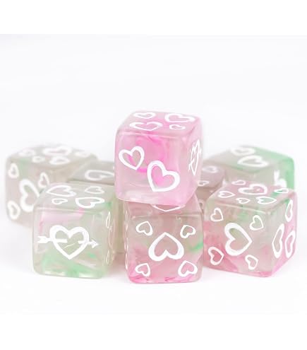 Amazon.com: Koplow Games Red Sweetheart Dice d6 25mm 2ea : Toys