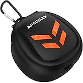 ARGOMAX Mouth Guard Case Sports, Professional Storage of Mouthguards with Lip Protection, Compatible with Various Brands of Football Lip Guard, Black+Orange.