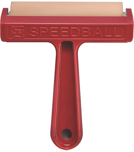 Rullo Inchiostratore Per Stampe Artistiche - 50 Mm Con Maniglia - Foto 4