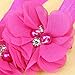 Fullkang 5pc Babys Girls Elastic Headband Chiffon Flower Photography Headbands