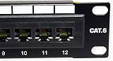 TRENDnet TC-P12C6 12-Port Cat 6 Unshielded Patch Panel 10 Inch Black view 3