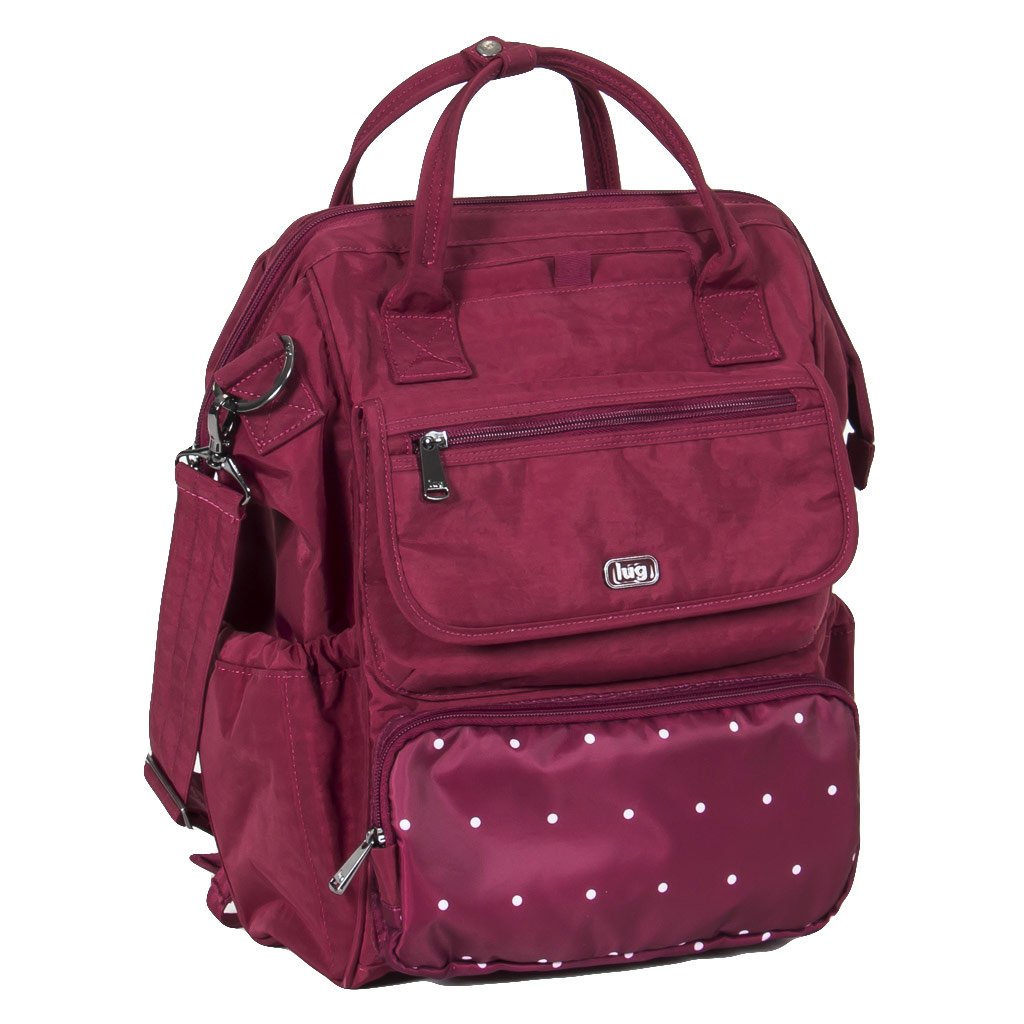 Lug Women's Via Tote Backpack, Dot Cranberry One Size