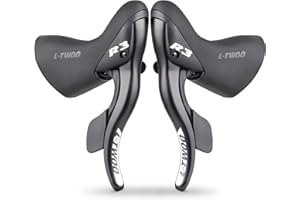 WEEROCK L-TWOO Road Bike Shift Lever 2x7/ 2x8/ 2x9/ 2x10 Speeds Road Bicycle Shifters with Brake Levers Compatible with Shimano