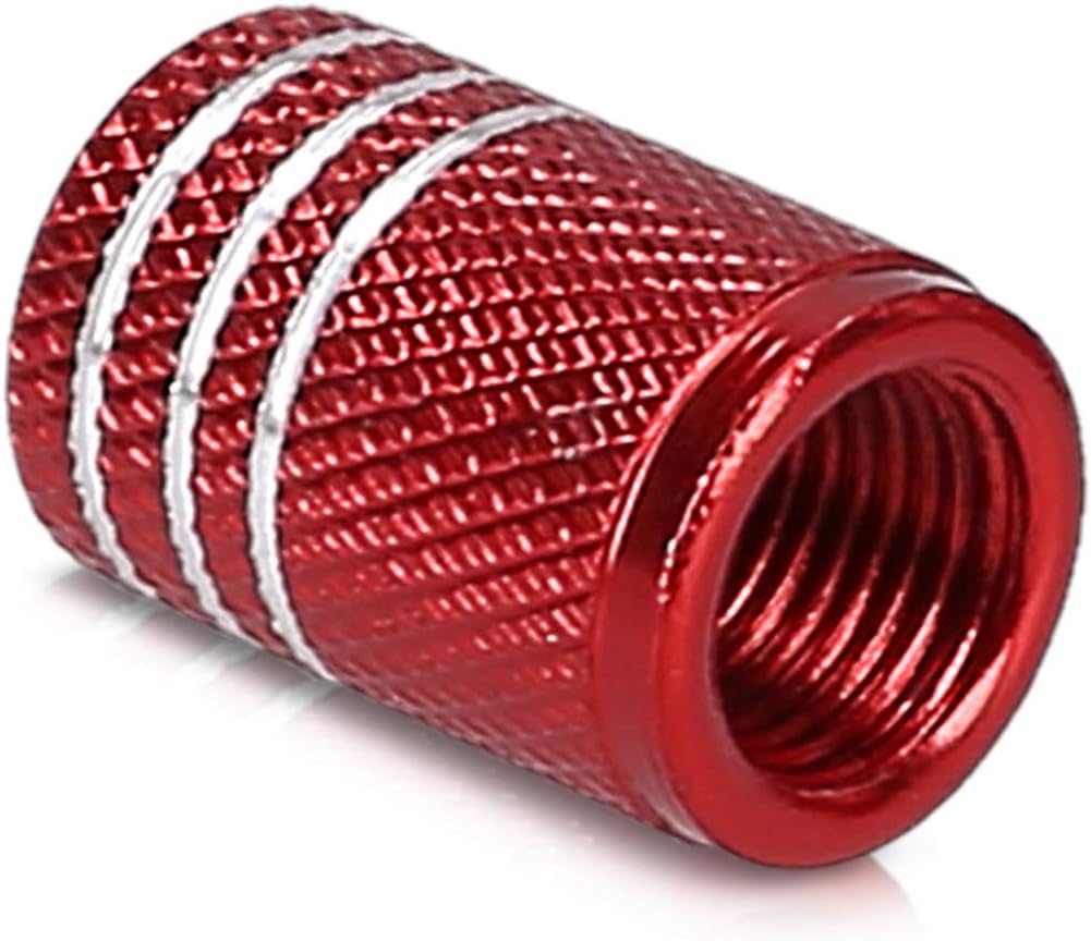 kwmobile 5x Valve Cap Metal Tire Valve Dust Caps for Car, Bike