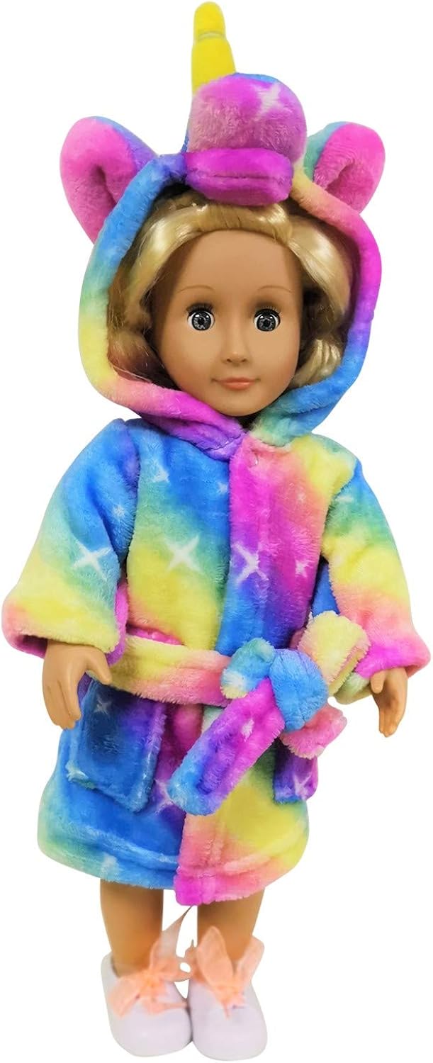 Unicorn Bathrobe Matching Doll & Girls, Unicorn Gifts for Girls: Clothing