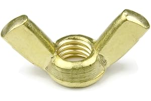 RAW PRODUCTS CORP Brass Wing Nuts - 1/4"-20 (Wing Span 1.10/.97 x .187 Thick) Qty-25