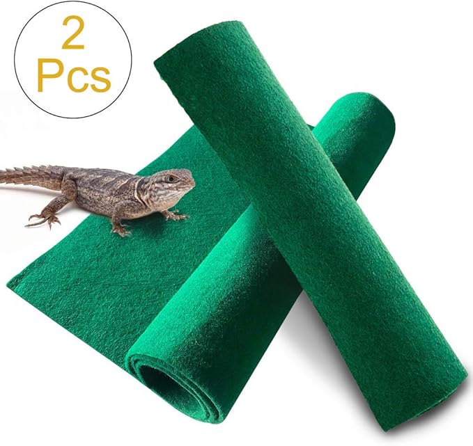 BLSMU Reptile Carpet 39.4" x 19.72pcs Terrarium Substrate Liner Pet Habitat