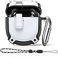 Bose QuietComfort Earbuds II & Ultra Case - Full-Body Shockproof Protective Cover with Carabiner & Lanyard (White)