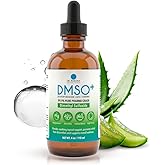 Dr. Robaina Dimethyl Sulfoxide Solution (DMSO-Based) – Low-Odor Laboratory Mixture, 4 oz Amber Glass Dropper | with Zechstein Mg, Aloe & Chamomile | Made in USA