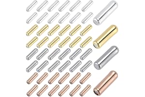 SUNNYCLUE 1 Box 100Pcs 4 Colors Stick Pin End Brooch Pin Caps Rose Gold Silver Metal Brass Lapel Brooches Sticks Backing Lock