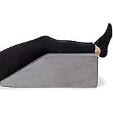 Leg Elevation Pillow - with Full Memory Foam Top, High-Density Leg Rest Elevating Foam Wedge- Relieves and Recovers Foot and 