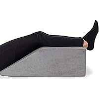 Leg Elevation Pillow - with Full Memory Foam Top, High-Density Leg Rest Elevating Foam Wedge- Relieves and Recovers Foot and 