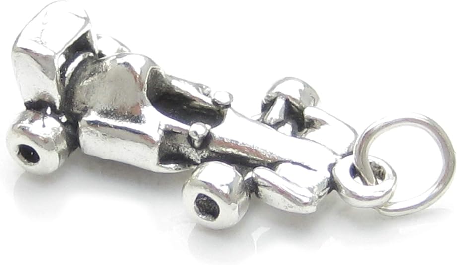 Race Car sterling silver charm .925 x 1 Formula Racing One cars charms