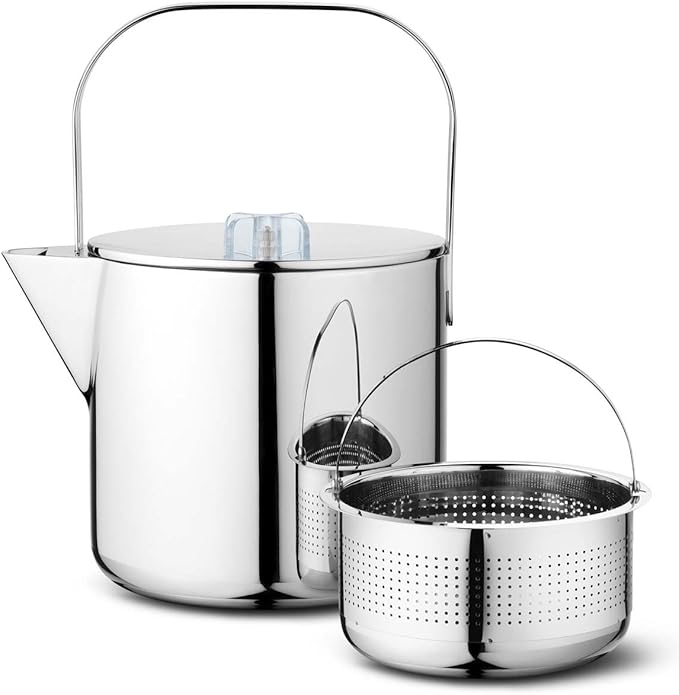 George Jensen Georg-Tee-Topf 1,2 L, Edelstahl, Stainless Steel, 16 x 16